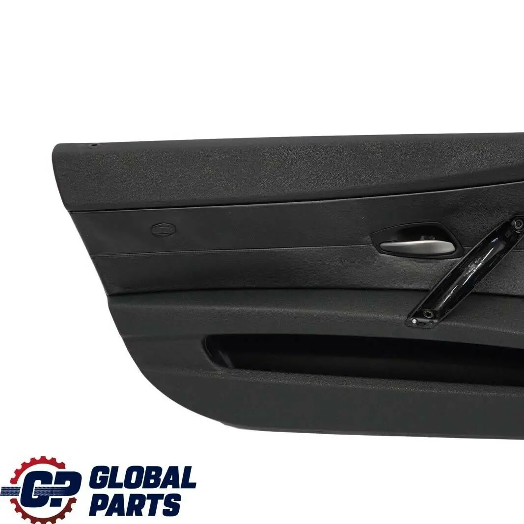 BMW E85 E86 Frontal Izquierda Tarjeta de la Puerta Negro Panel de cuero Trim