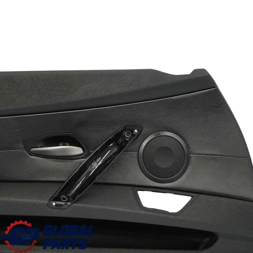 BMW E85 E86 Frontal Izquierda Tarjeta de la Puerta Negro Panel de cuero Trim