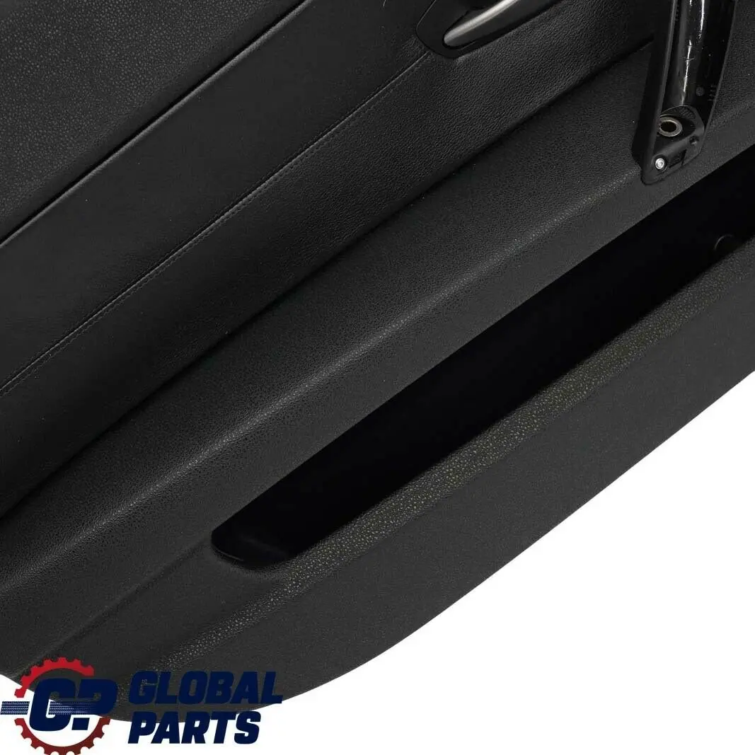 BMW E85 E86 Frontal Izquierda Tarjeta de la Puerta Negro Panel de cuero Trim