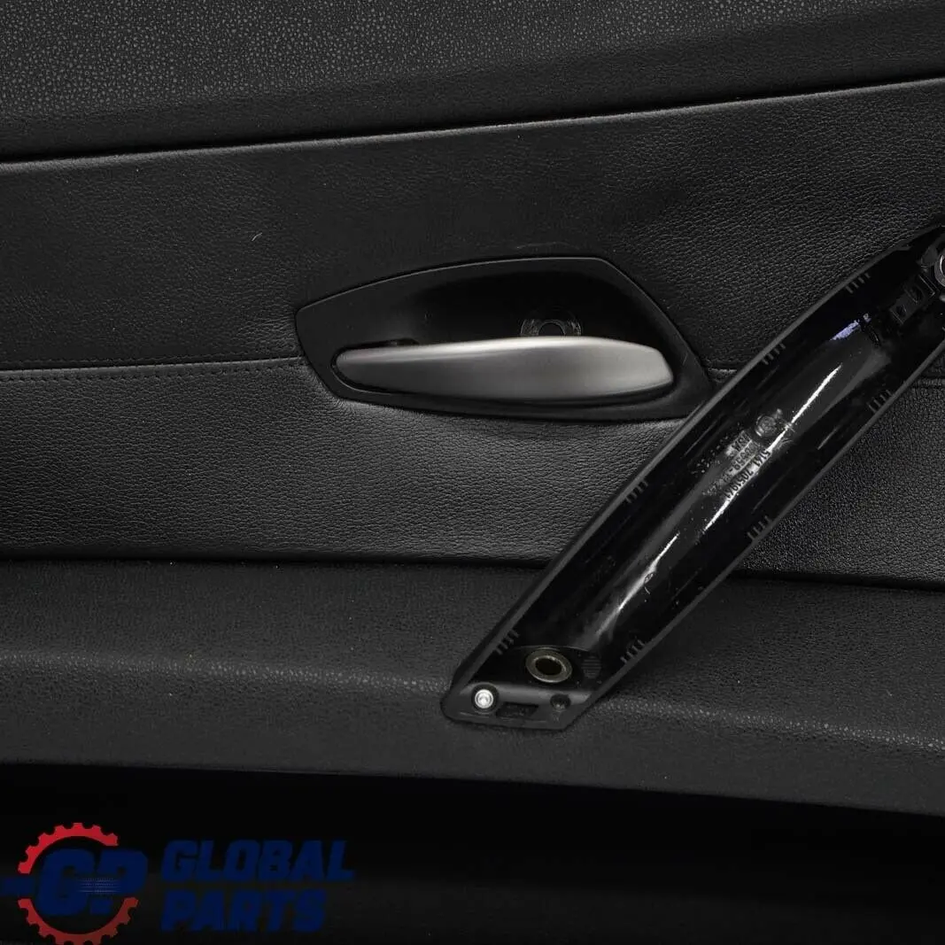 BMW E85 E86 Frontal Izquierda Tarjeta de la Puerta Negro Panel de cuero Trim