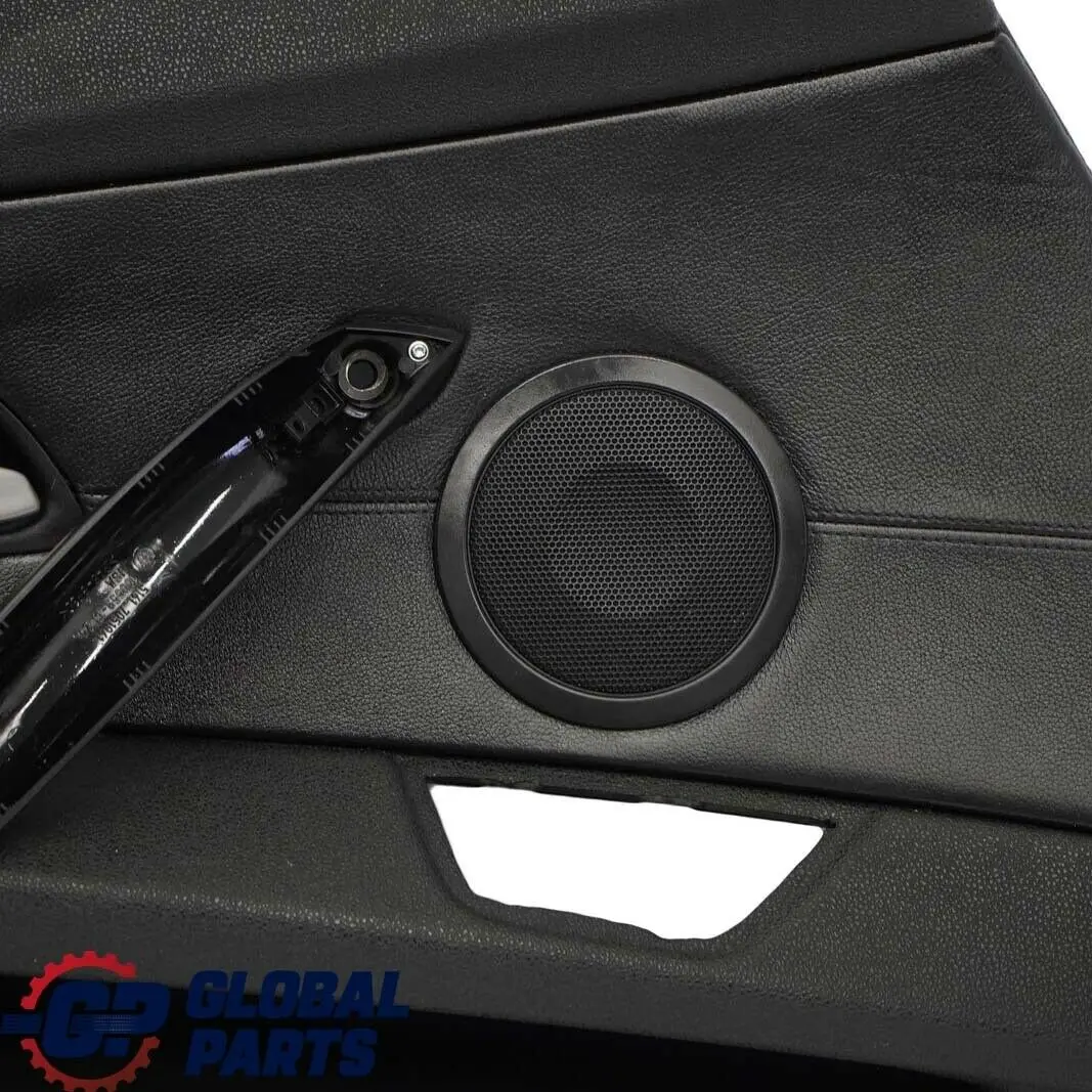 BMW E85 E86 Frontal Izquierda Tarjeta de la Puerta Negro Panel de cuero Trim