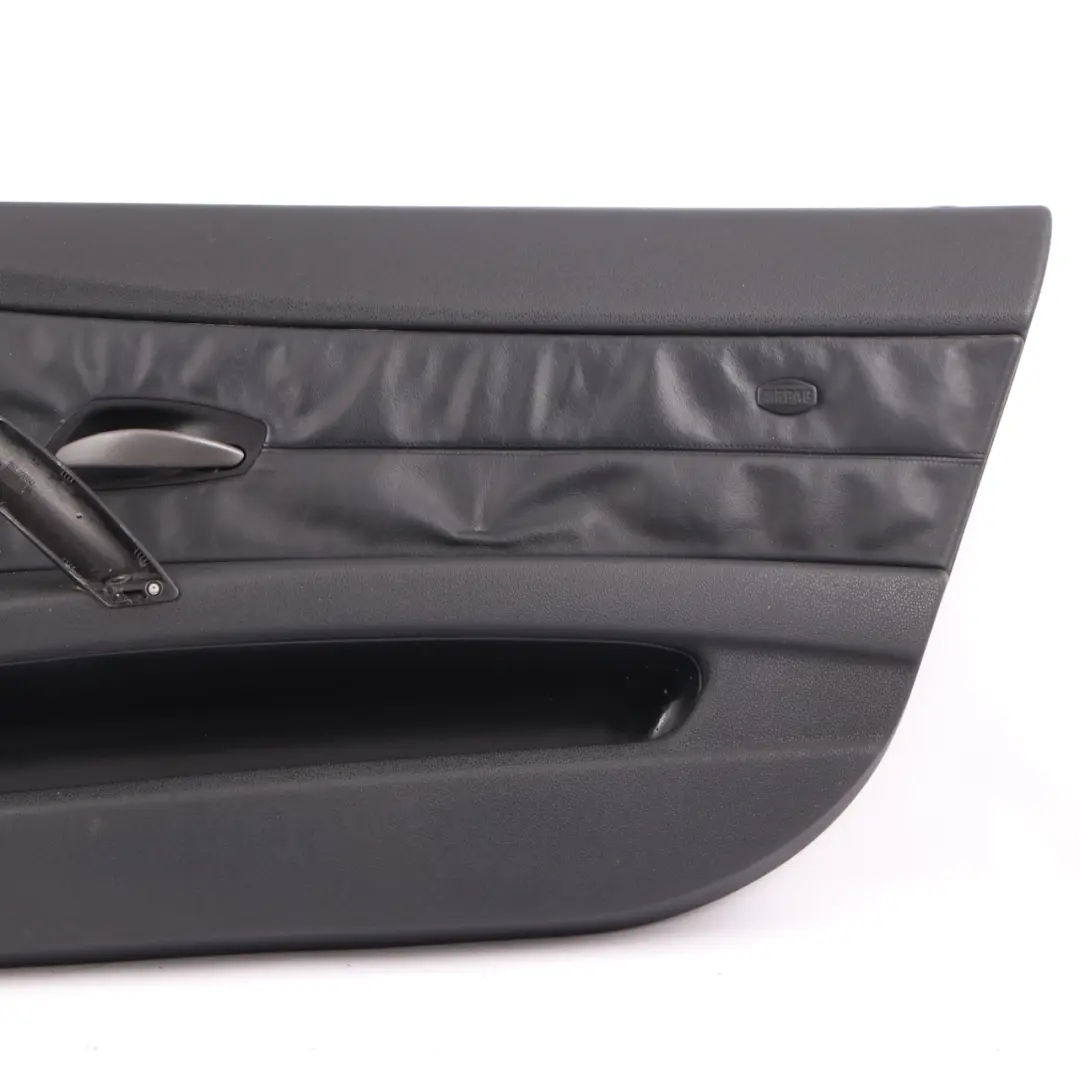 BMW Z4 E85 Türkarte Vordere Rechte Türverkleidung Leder Schwarz Trim Panel