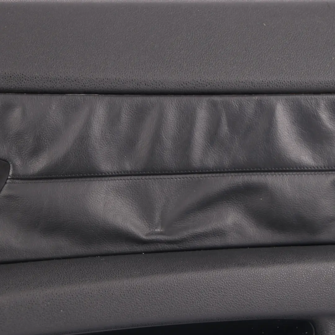 BMW Z4 E85 Türkarte Vordere Rechte Türverkleidung Leder Schwarz Trim Panel