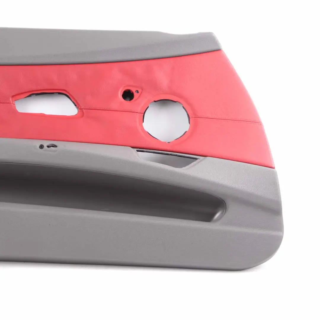 BMW Z4 E85 Door Card Front Left N/S Door Cover Leather Grey Red Trim Panel