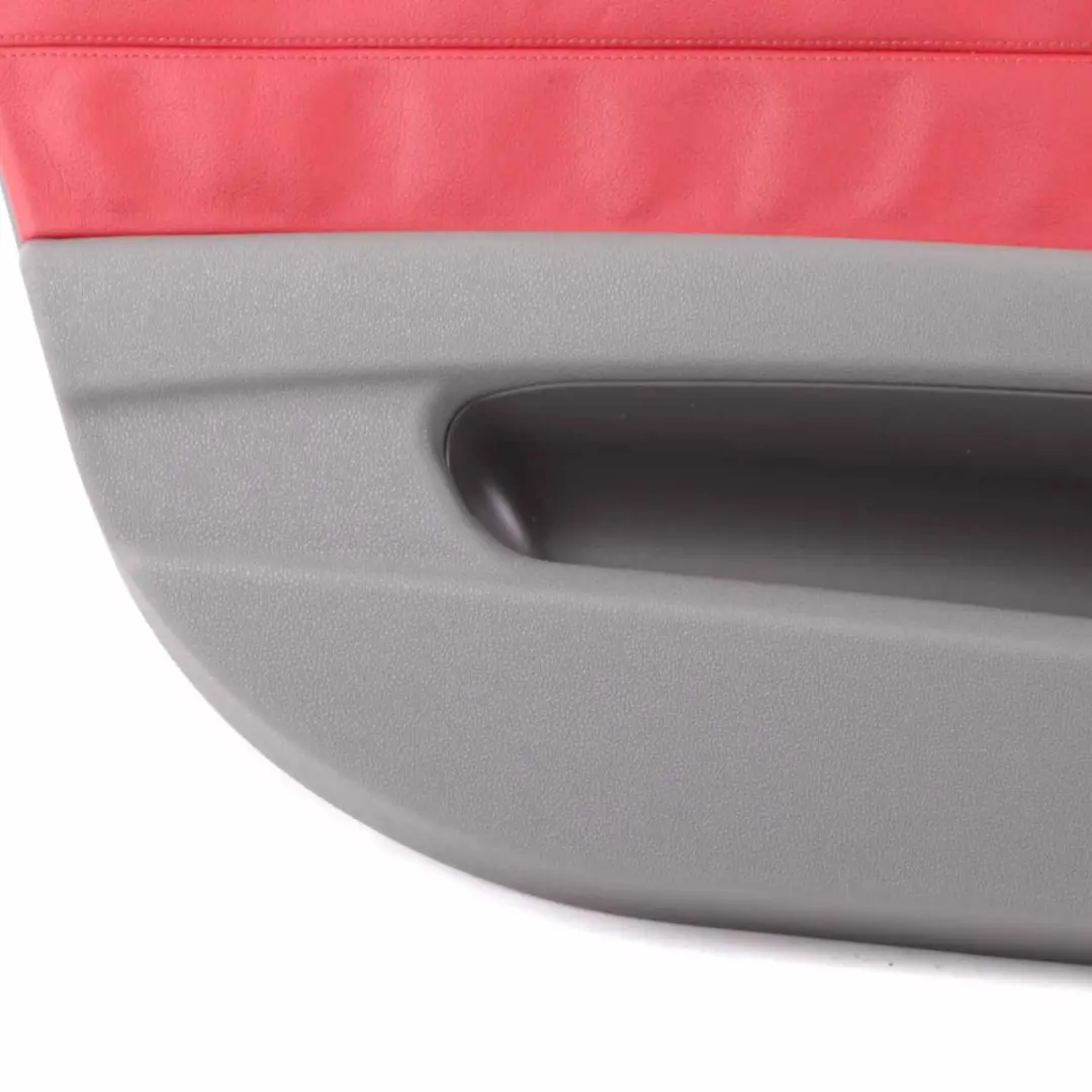 BMW Z4 E85 Door Card Front Left N/S Door Cover Leather Grey Red Trim Panel