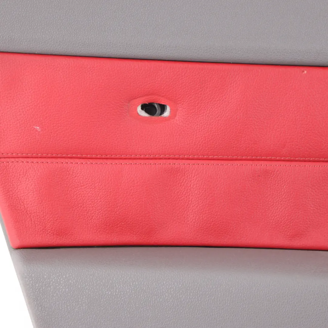 BMW Z4 E85 Door Card Front Left N/S Door Cover Leather Grey Red Trim Panel