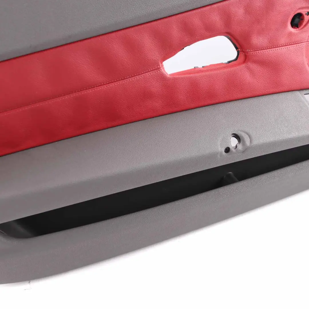 BMW Z4 E85 Door Card Front Left N/S Door Cover Leather Grey Red Trim Panel
