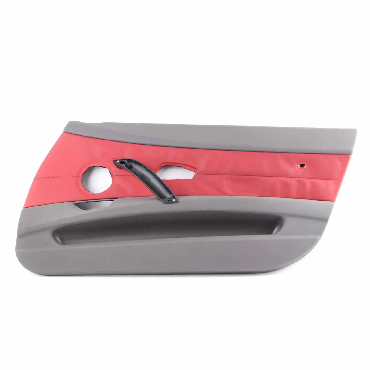 BMW Z4 E85 Door Card Front Right O/S Leather Grey Red Trim Panel