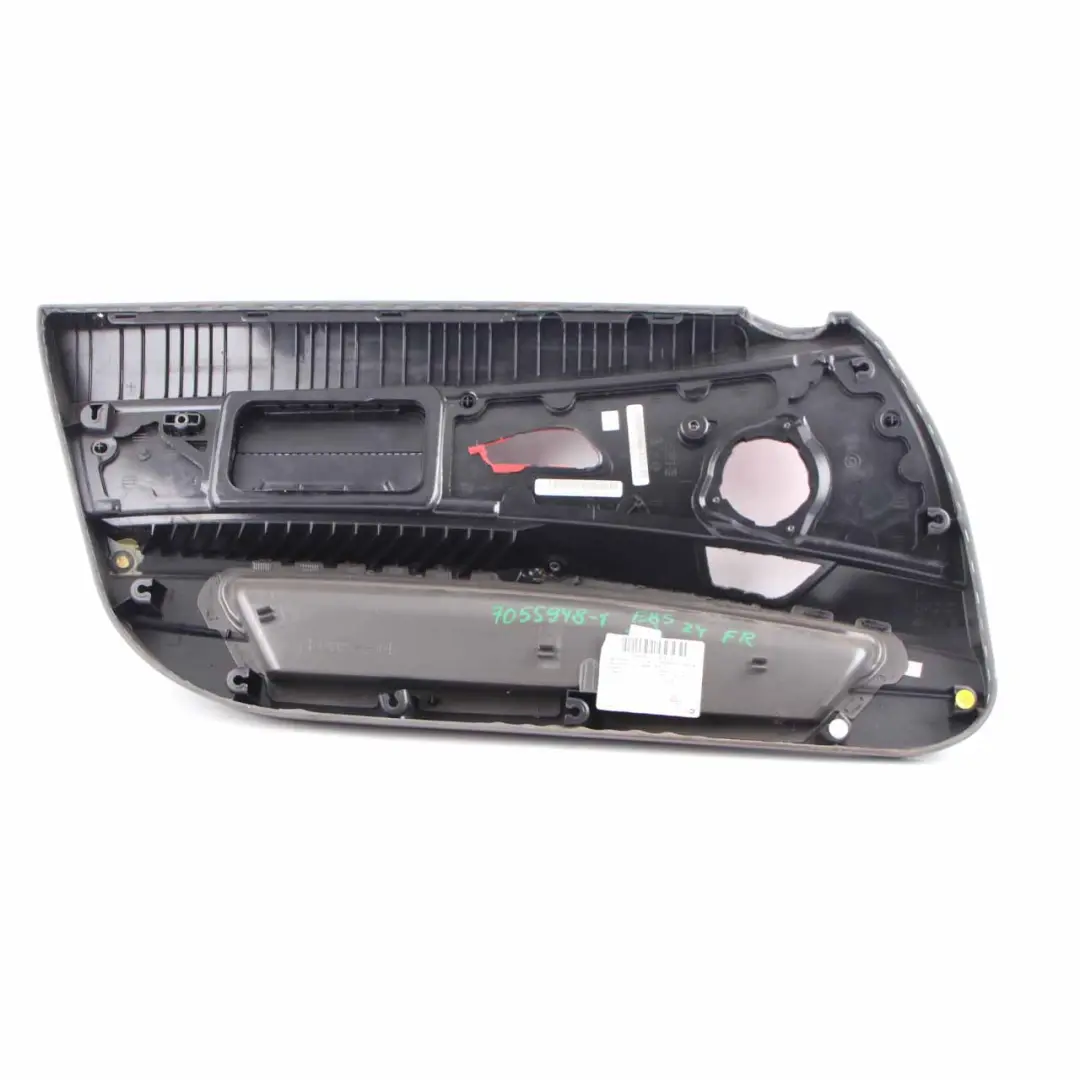 BMW Z4 E85 Door Card Front Right O/S Leather Grey Red Trim Panel