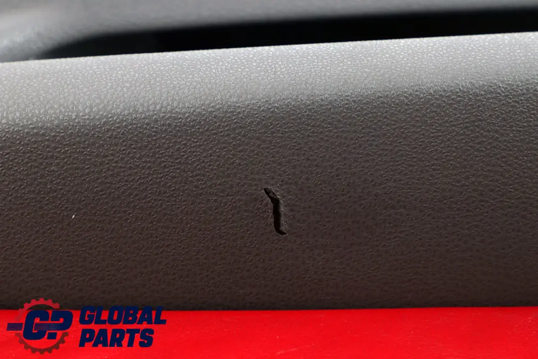 BMW E85 E86 Delantero Derecho Tarjeta de Puerta Cuero Gris Rojo Trim Panel