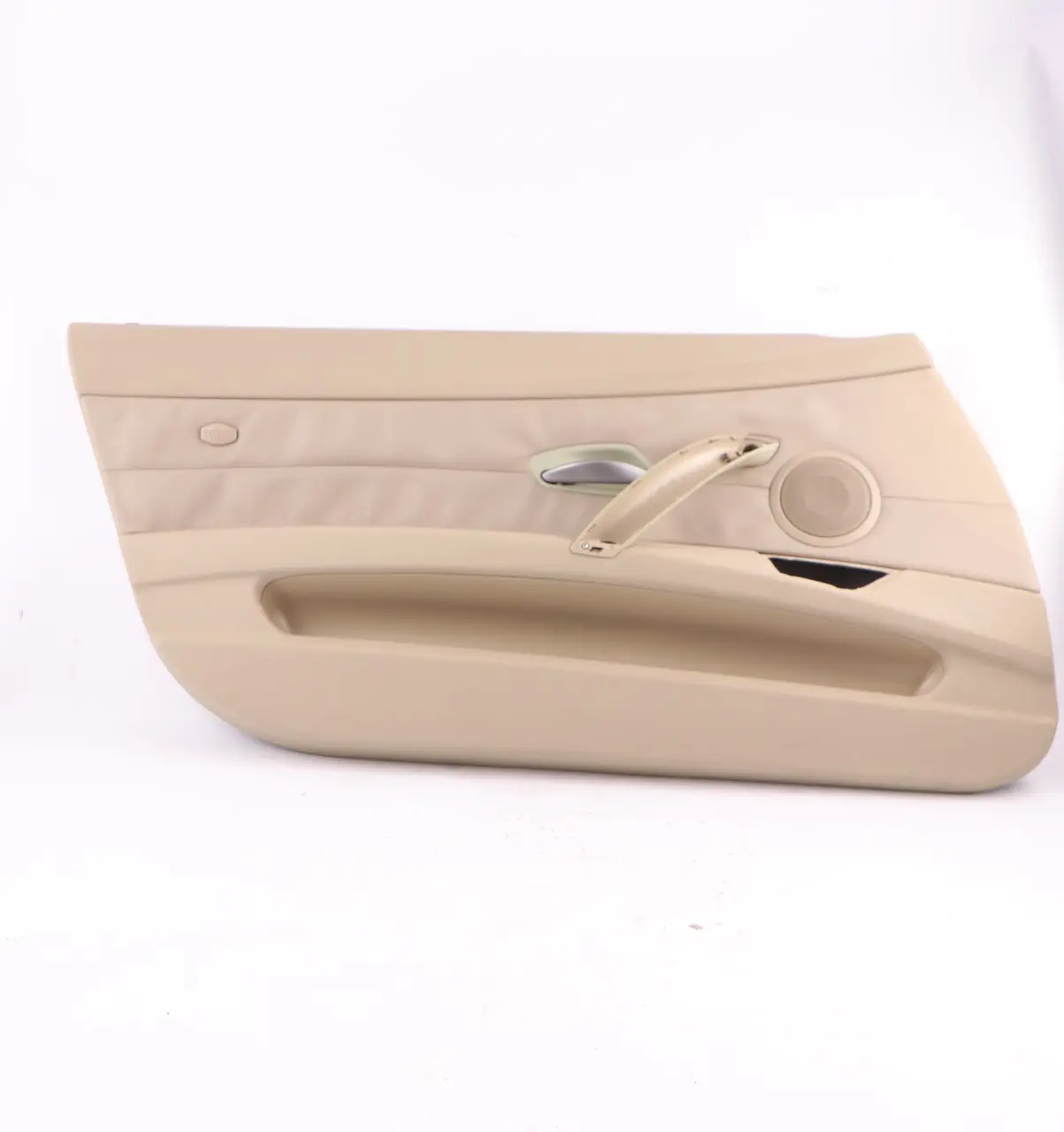 BMW E85 E86 Tarjeta de Puerta Delantera Izquierda Cubierta Cuero Oregon Beige