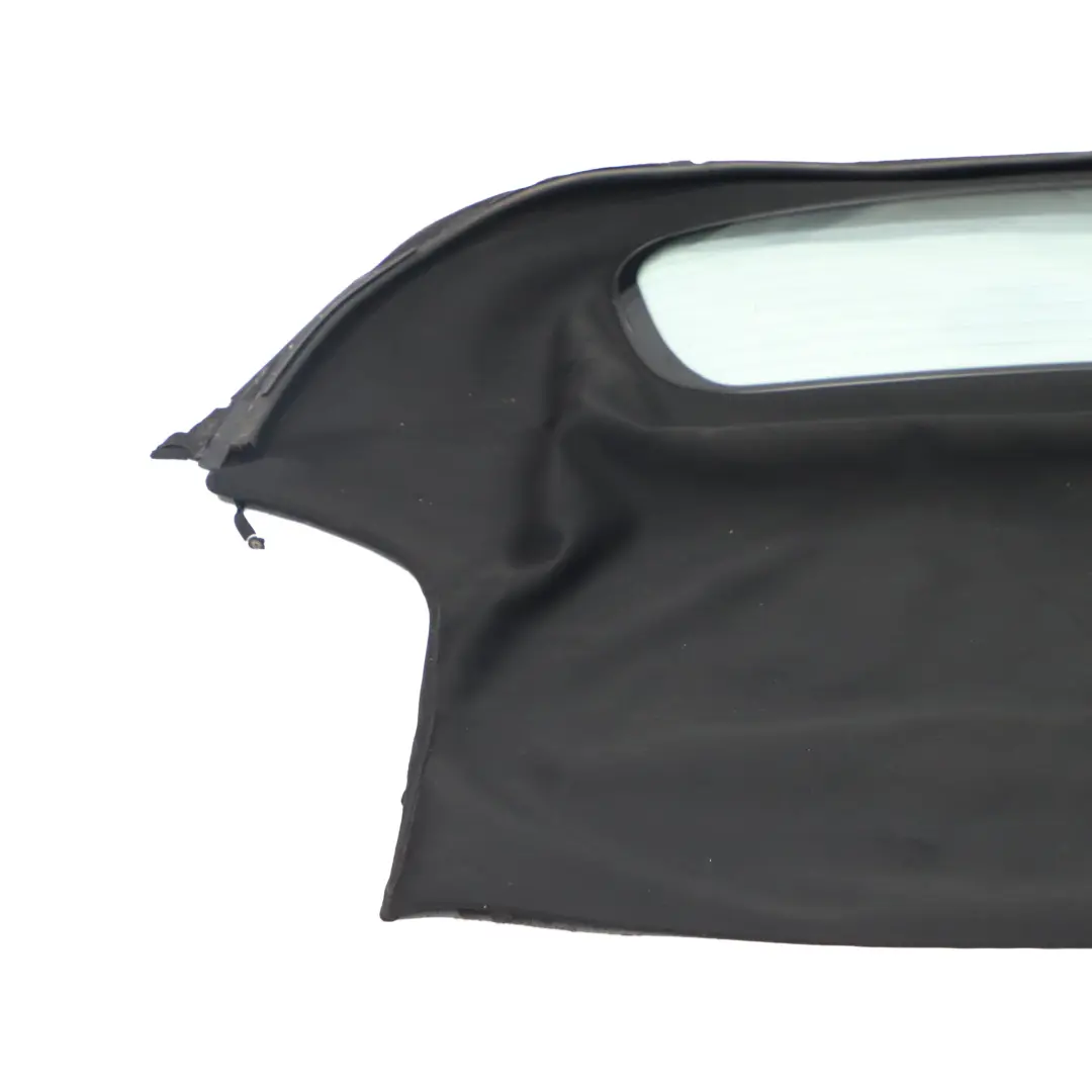 BMW Z4 E85 Convertible Folding Soft Top Roof Black Cover Rear Window Glass AS2