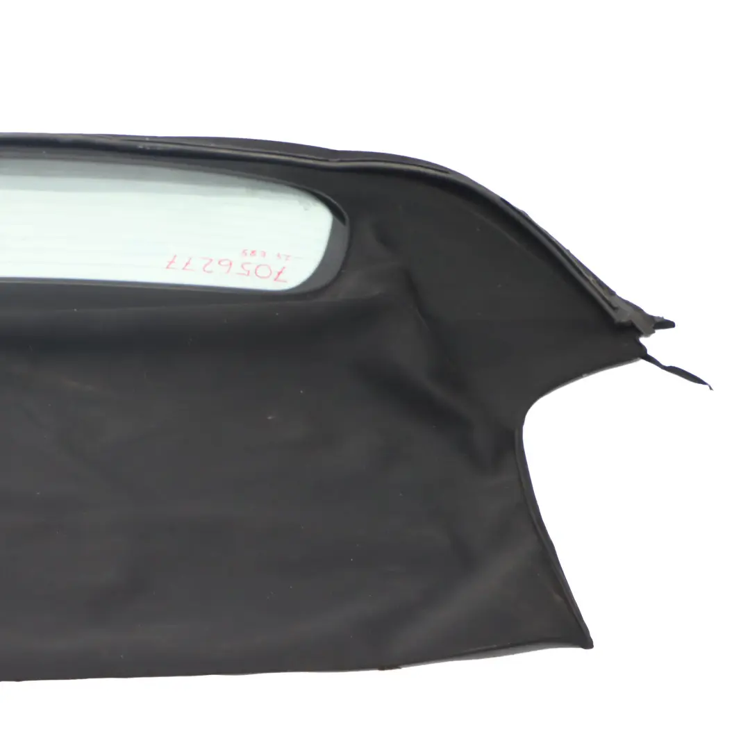 BMW Z4 E85 Convertible Folding Soft Top Roof Black Cover Rear Window Glass AS2