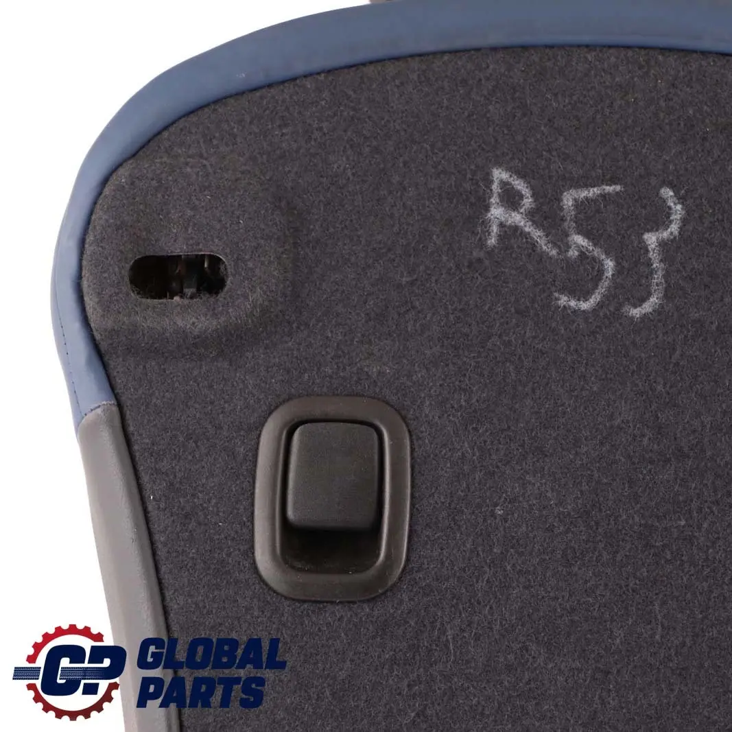 BMW Mini R53 Cooper S Rear Seat Left N/S Backrest Leather Gravity Lapis Blue