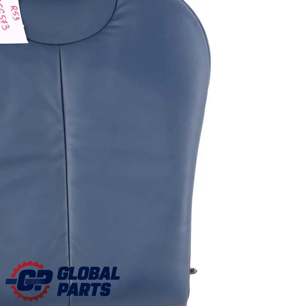 BMW Mini R53 Cooper S Rear Seat Left N/S Backrest Leather Gravity Lapis Blue