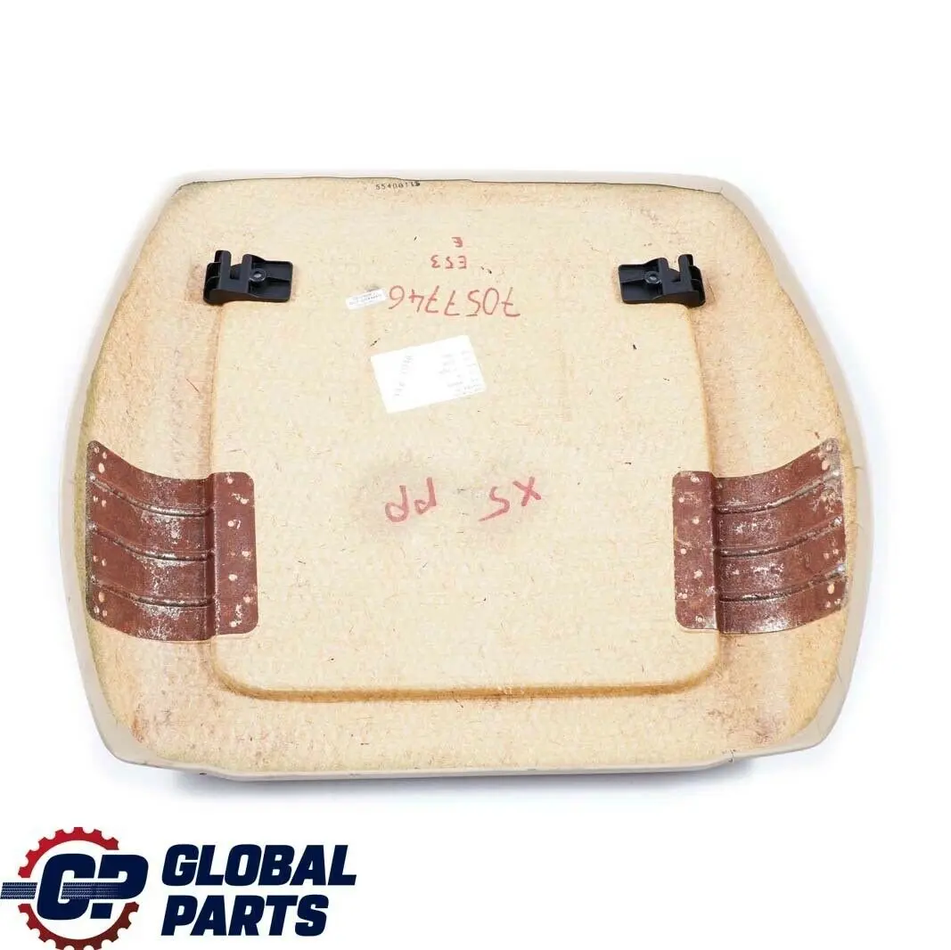 BMW X5 Series E53 Front Seat Back Imitation Leather Rear Panel Pocket Beige