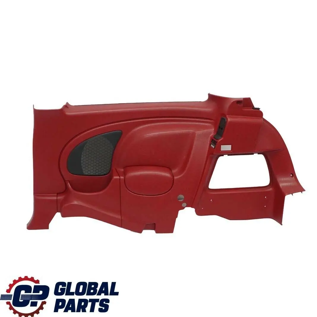 Mini Cooper R50 R53 Trasero Derecho O / S Lateral Trim Panel Lateral Tartan Rojo