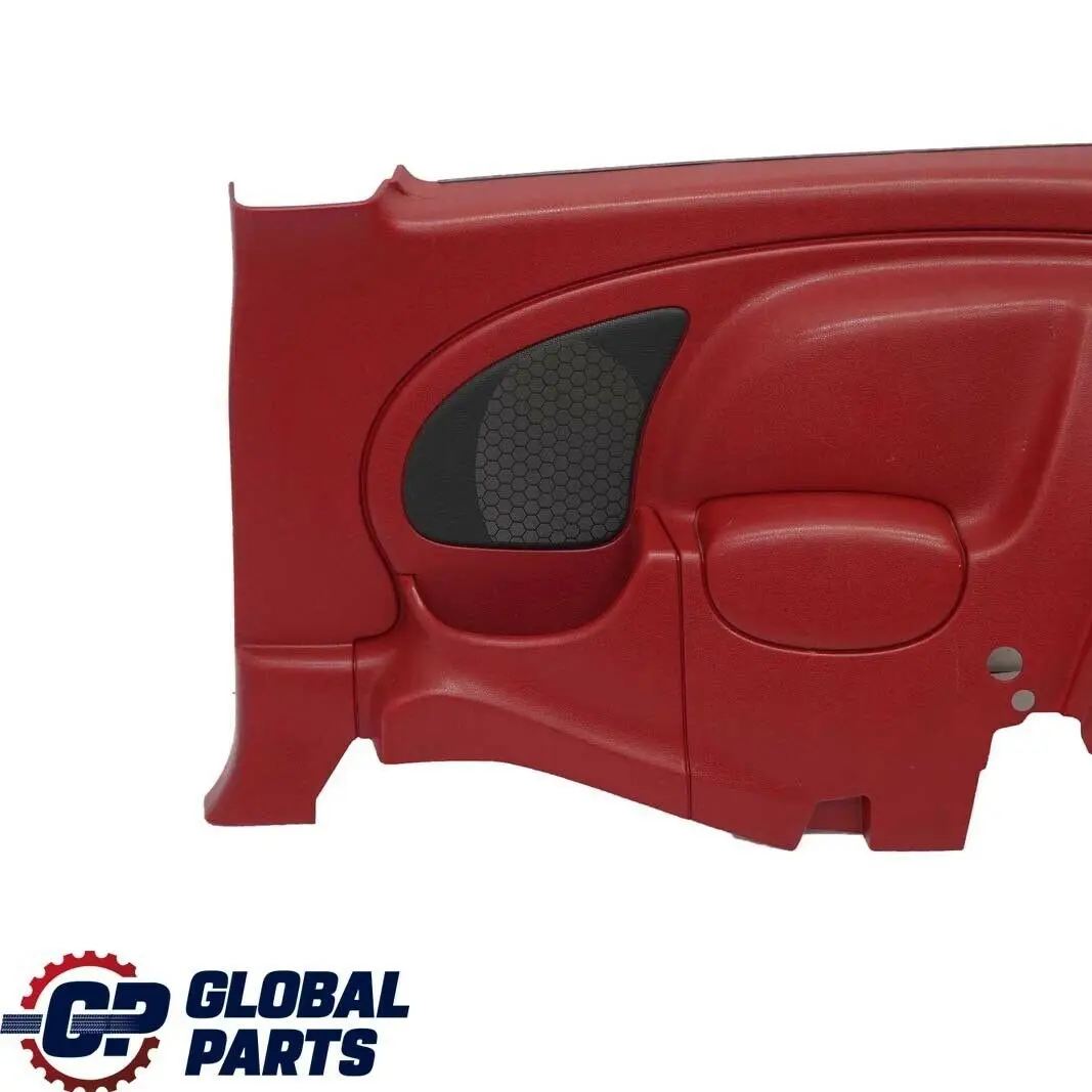 Mini Cooper R50 R53 Trasero Derecho O / S Lateral Trim Panel Lateral Tartan Rojo