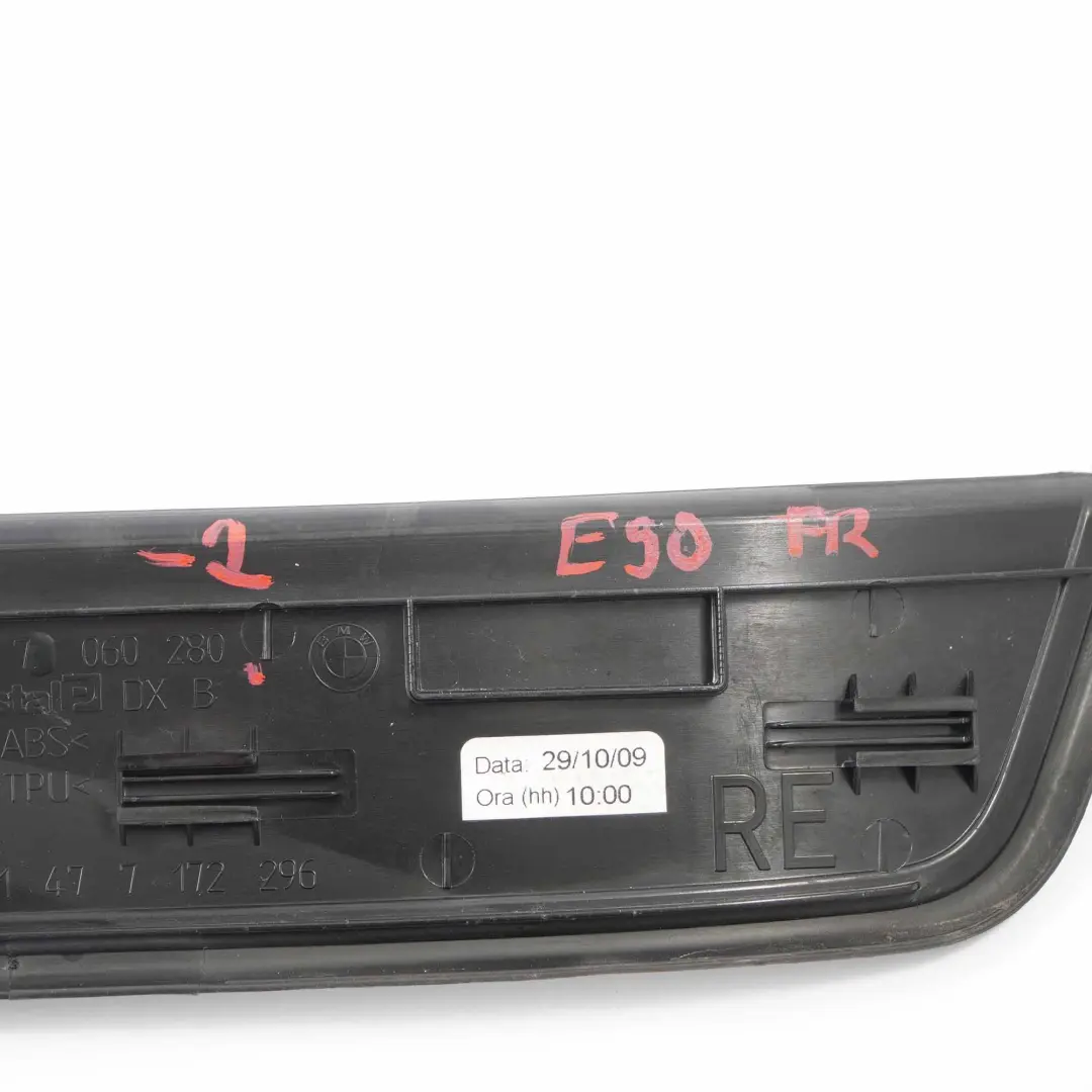 Door Sill BMW E90 E91 Trim Entrance Cover Front Right O/S Black 7060280