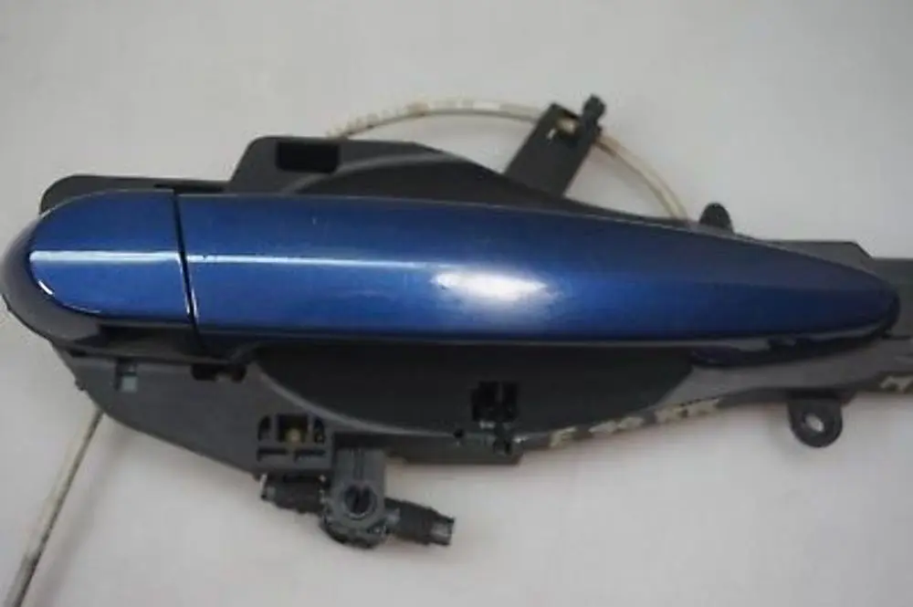 BMW 3 Series E90 E91 Complete Grab Handle Right Door Rear O/S Mysticblau Blue