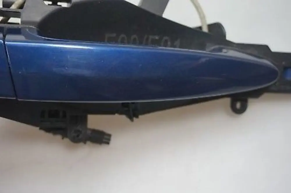 BMW 3 Series E90 E91 Complete Grab Handle Right Door Rear O/S Mysticblau Blue