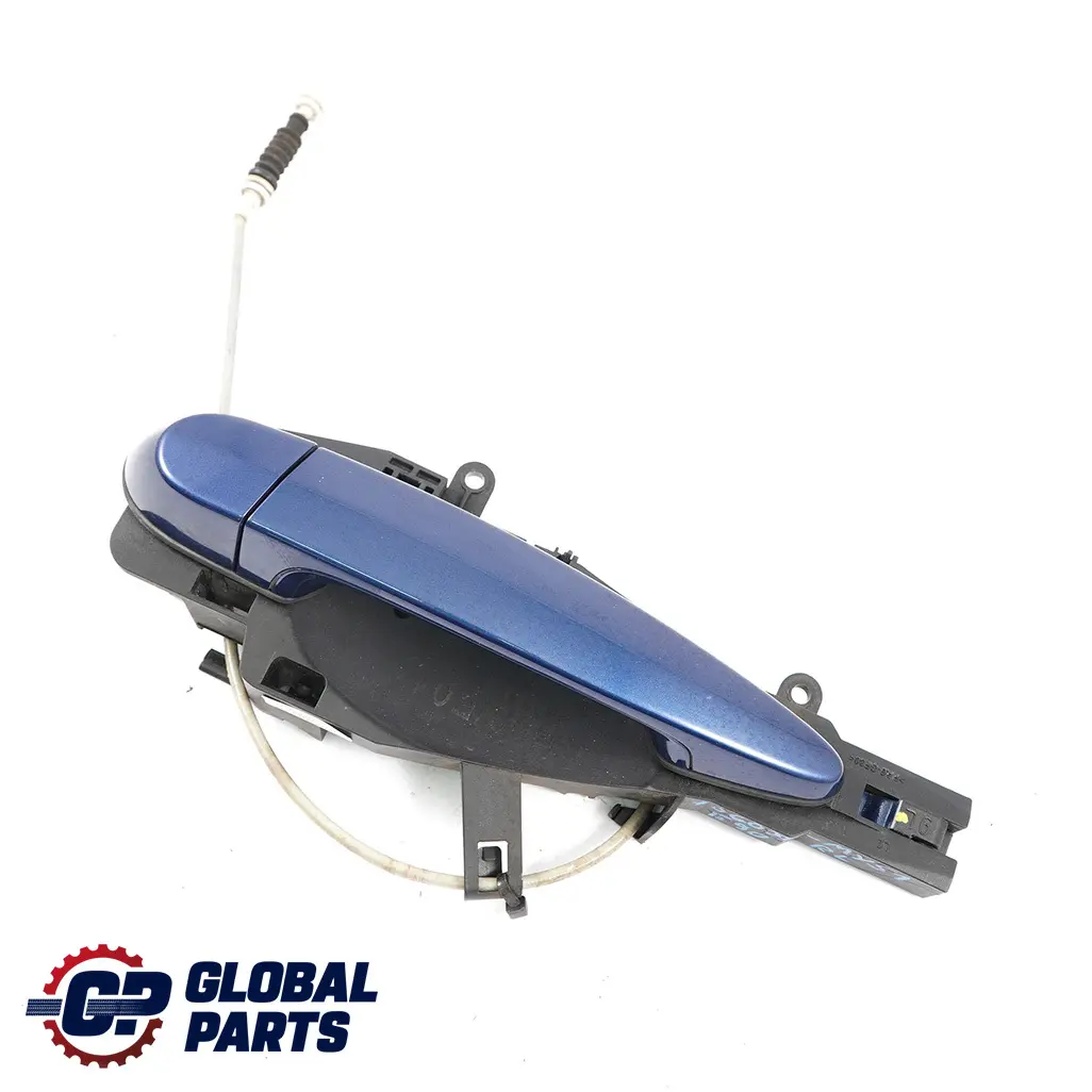 BMW 3 E90 E91 1 Grab Handle Left Door Rear N/S Mysticblau Mystic Blue A07