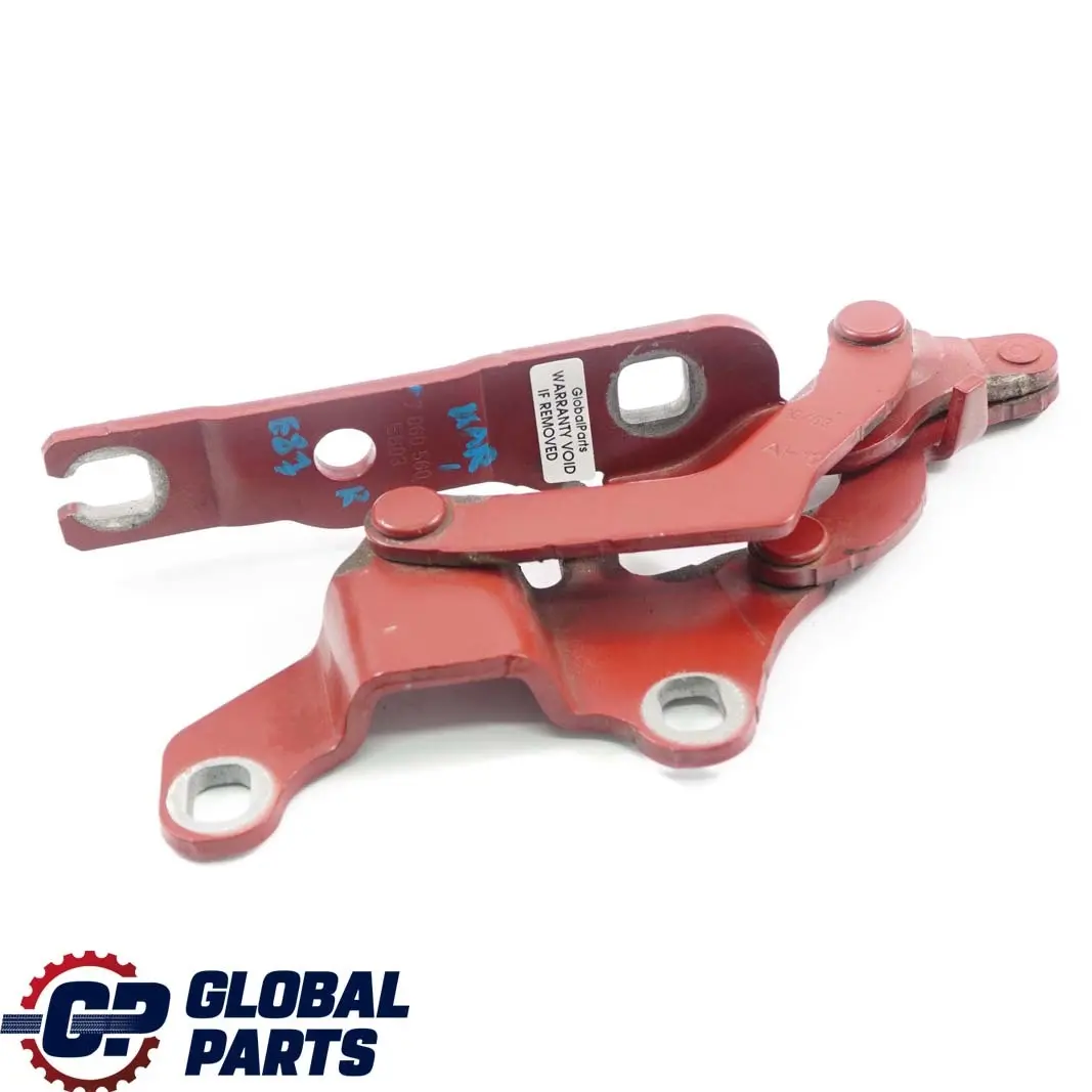 BMW E81 E87 Derecho Motor Capo Bisagra Capo Karmesinrot Rojo A61 7060560