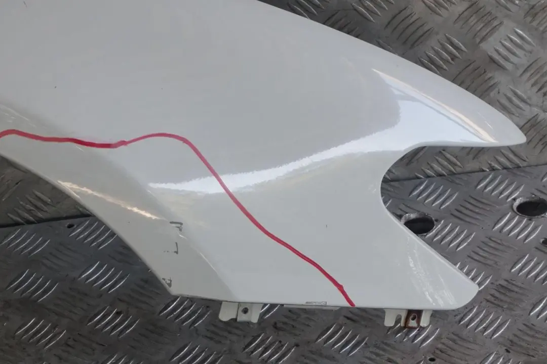 BMW E65 E66 Panel lateral Wing Delantero Derecho Alpinweiss Alpine Blanco - 300