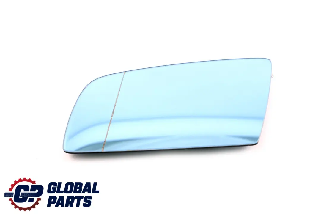 BMW 5 6 Series E60 E61 E63 E64 Left N/S Wing Mirror Glass Heated Blue