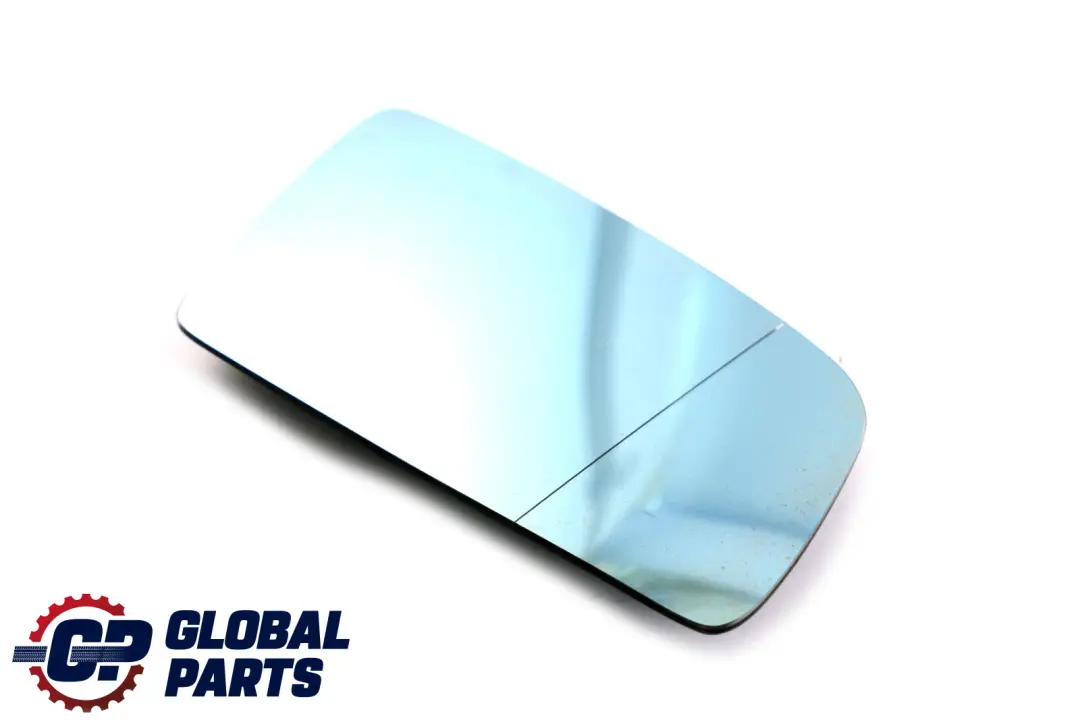 Wing Mirror Glass BMW E60 E61 E63 Right O/S  Heated Wide Angle Blue