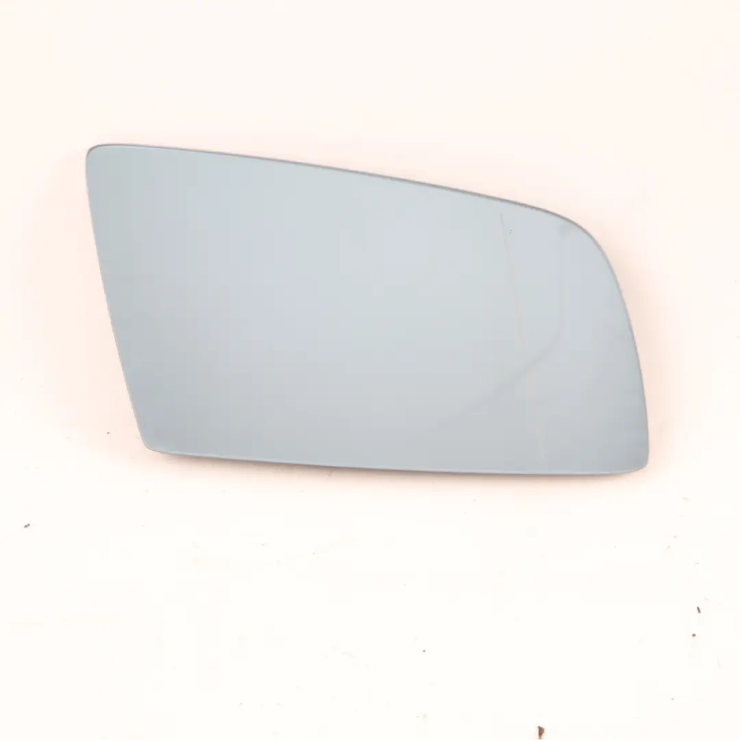 BMW 5 6 Series 2 E60 E61 E63 Right O/S Wing Mirror Glass Heated Wide Angle Blue