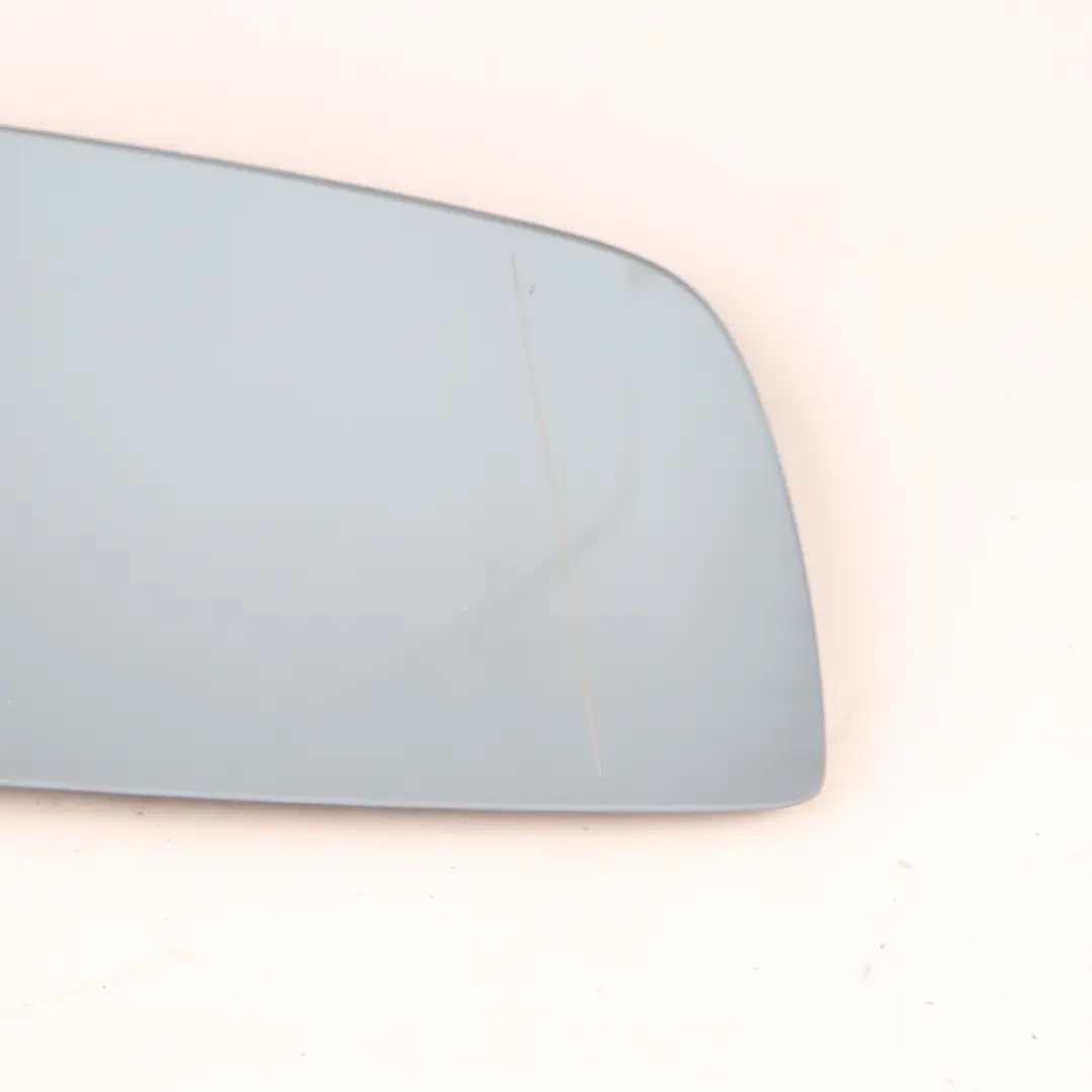 BMW 5 6 Series 2 E60 E61 E63 Right O/S Wing Mirror Glass Heated Wide Angle Blue