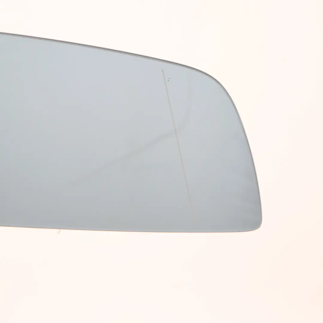 BMW 5 6 Series 2 E60 E61 E63 Right O/S Wing Mirror Glass Heated Wide Angle Blue