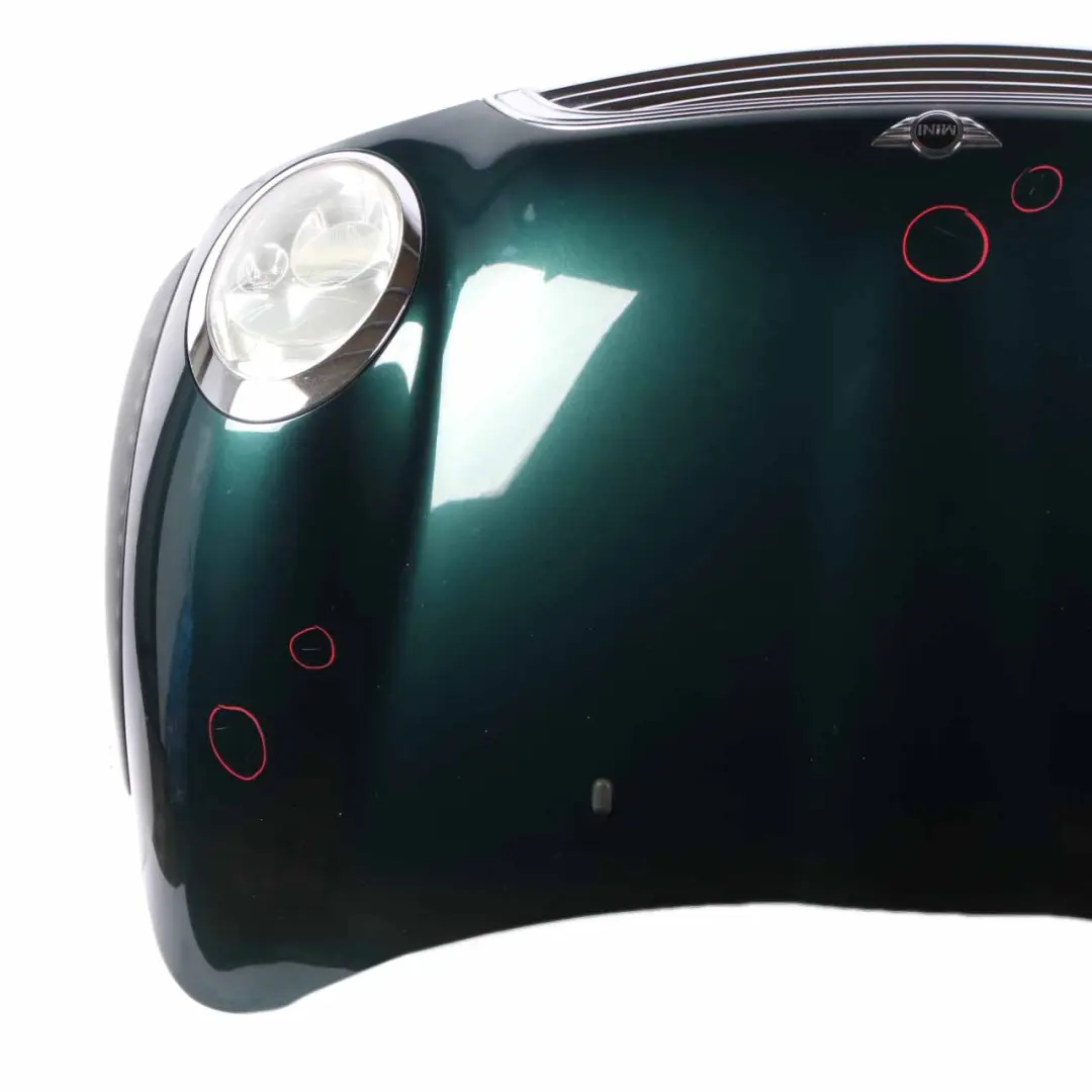 Mini R50 R52 Front Hood Complete Bonnet Headlight British Racing Green - 895