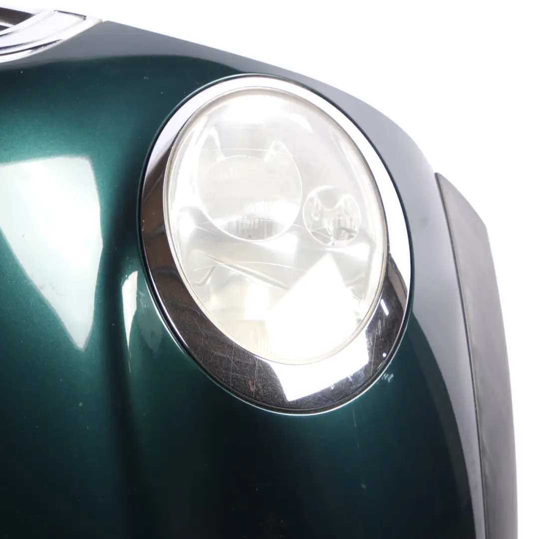 Mini R50 R52 Front Hood Complete Bonnet Headlight British Racing Green - 895