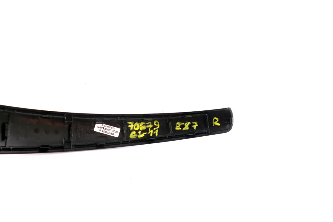 BMW 1 Series 11 E87 Trim Inner Door Handle Gomera Black Right O/S 7067962