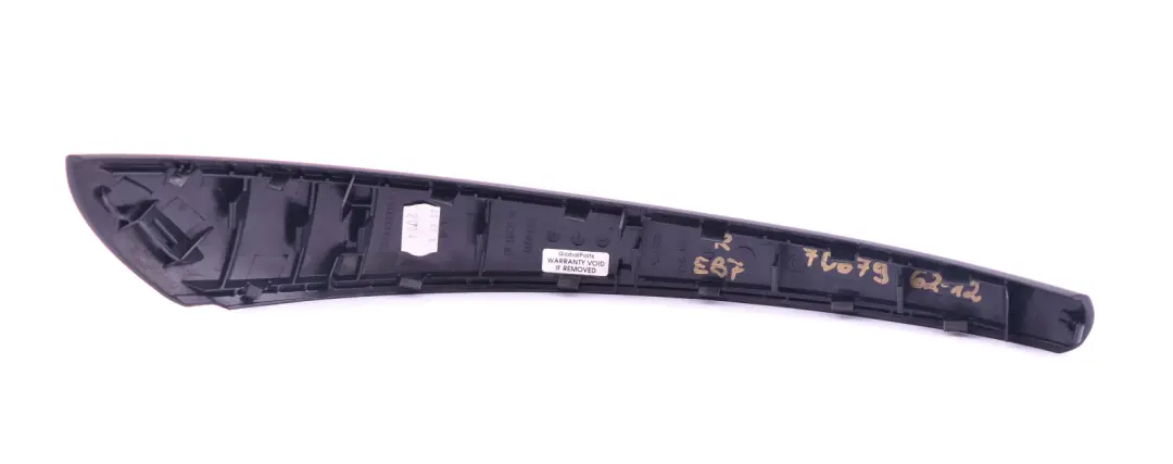 BMW 1 Series 12 E87 Trim Inner Door Handle Gomera Black Right O/S 7067962