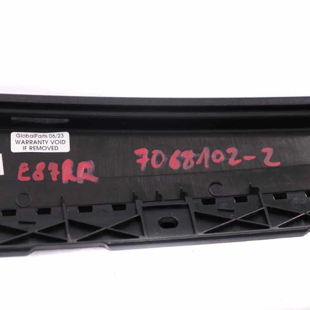 BMW E87 Cover Column B-Pillar Door Rear Right O/S Black Trim Strip 7068102