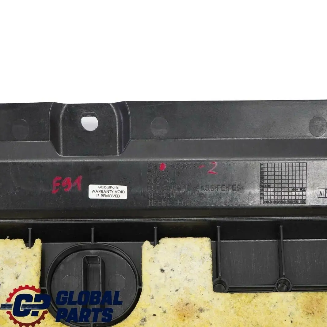 BMW E91 Touring Panneau De Garniture De Coffre Avant Noir Anthracite 7068883