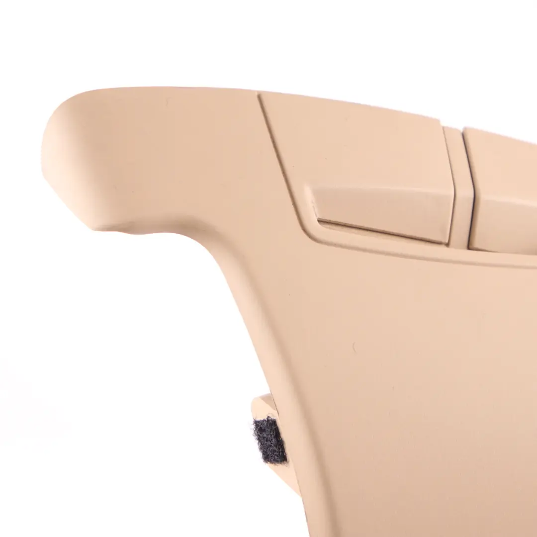 BMW E91 Touring Seat Belt Covering Cover Rear Left N/S Panel Beige 7156601