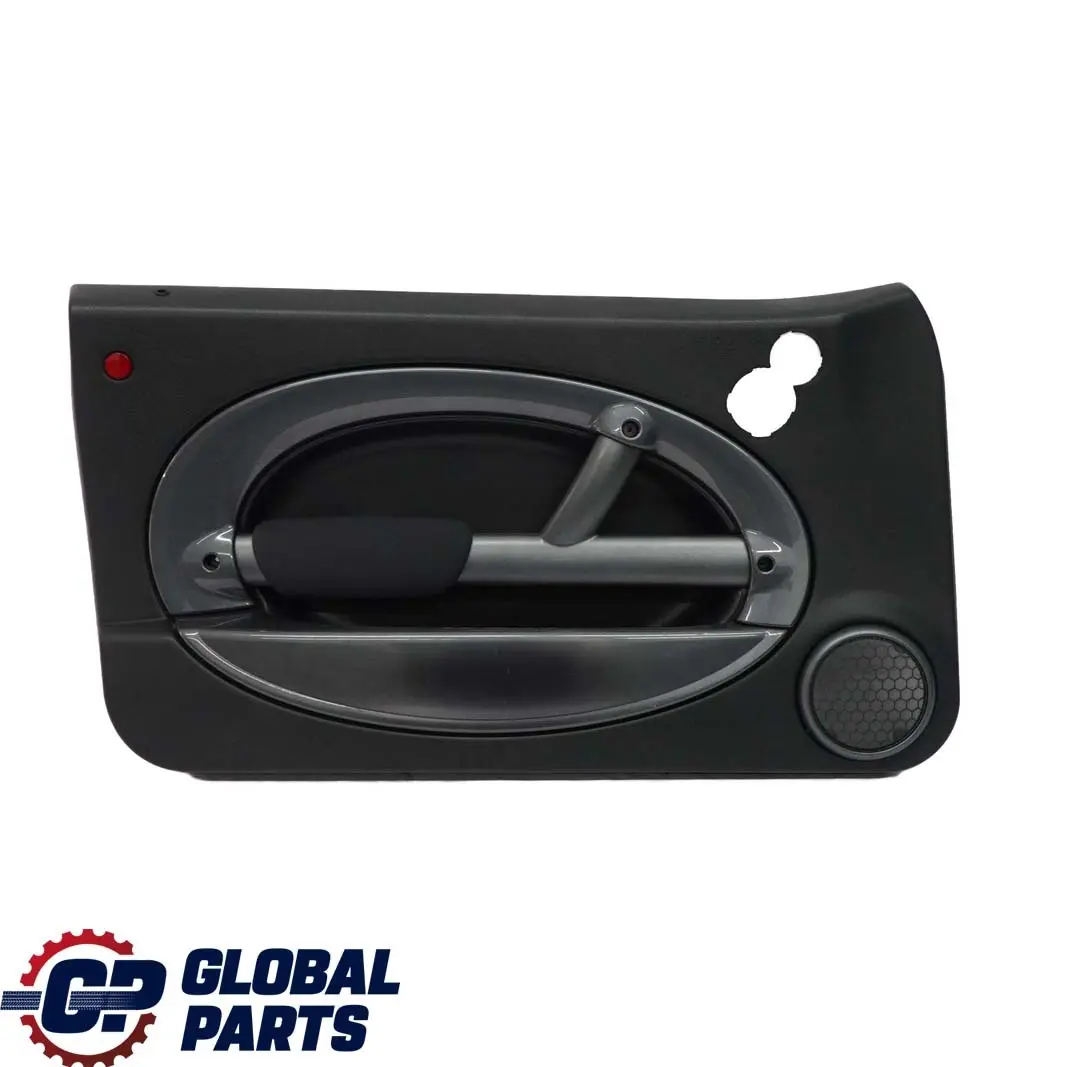 Mini R50 Front Left N/S Door Card Side Trim Panther Black Aqua Kaleido