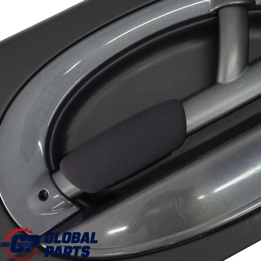 Mini R50 Front Left N/S Door Card Side Trim Panther Black Aqua Kaleido