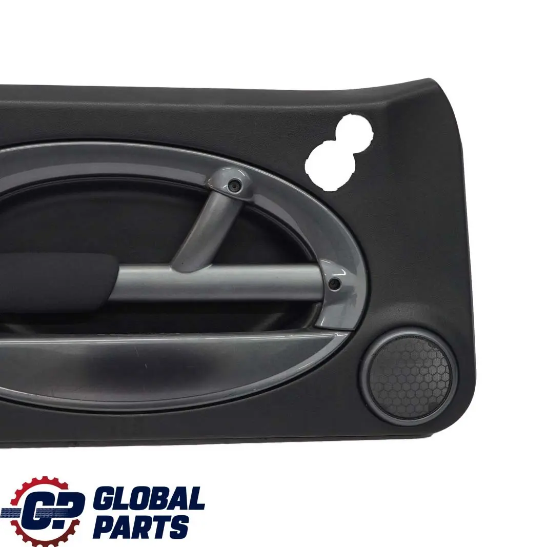 Mini R50 Front Left N/S Door Card Side Trim Panther Black Aqua Kaleido