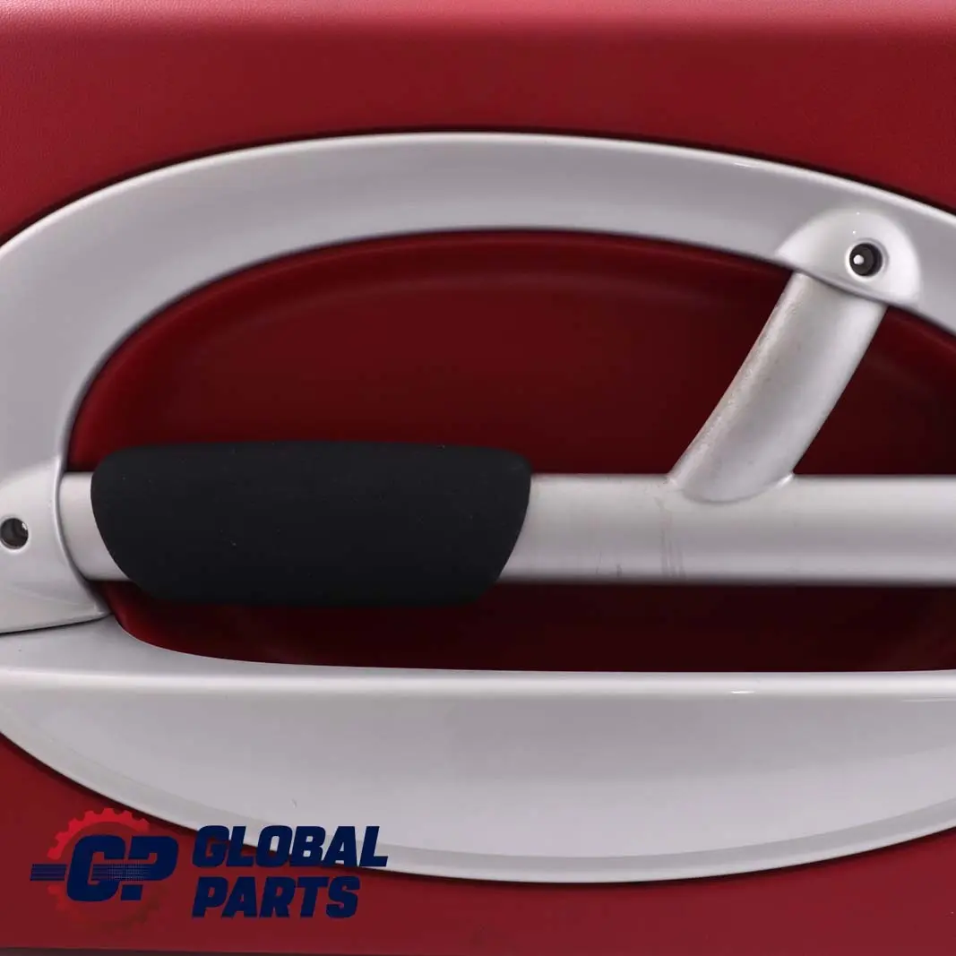 BMW Mini R50 R53 1 Front Left N/S Door Card Trim Tartan Red Silver