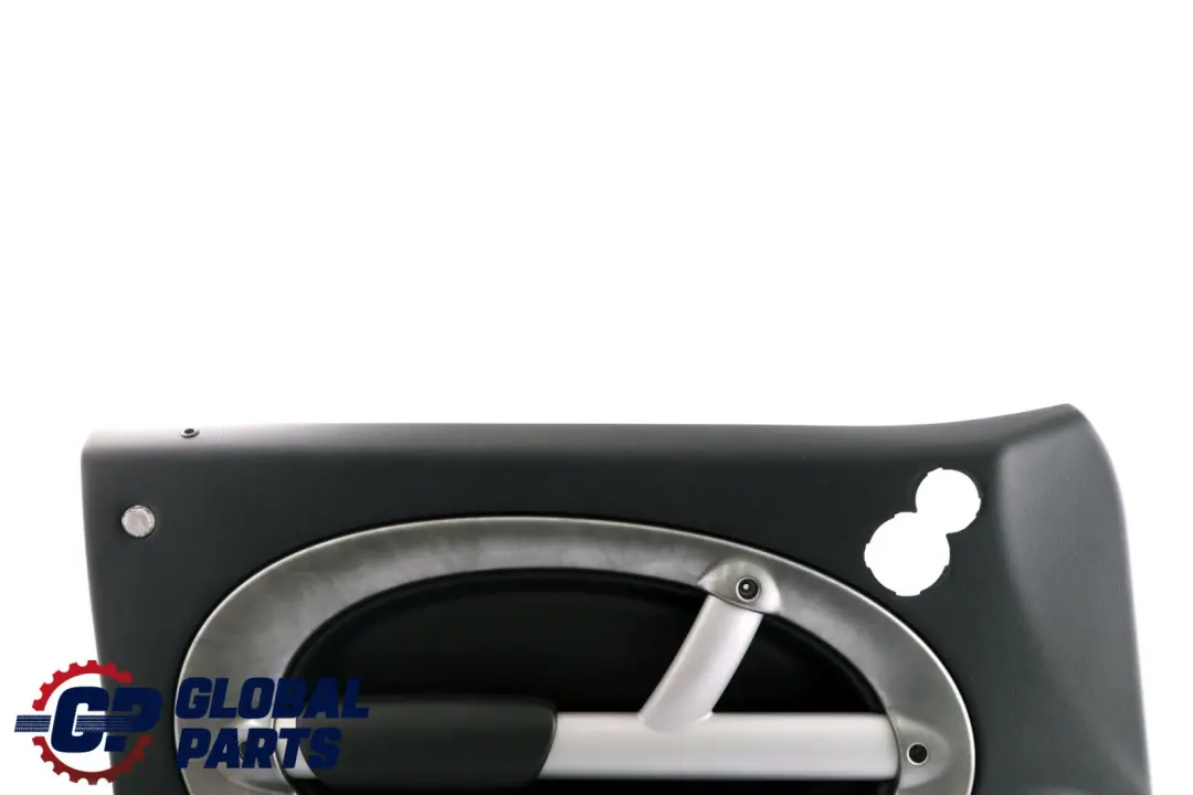 BMW Mini R50 R53 2 Front Left N/S Door Card Trim Panther Black Alloy Patina