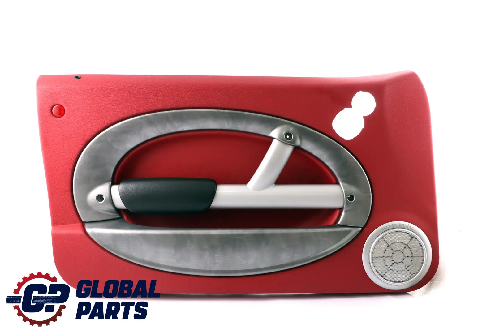 BMW Mini R50 R53 Front Left N/S Door Card Trim Tartan Red Alloy Patina HiFi