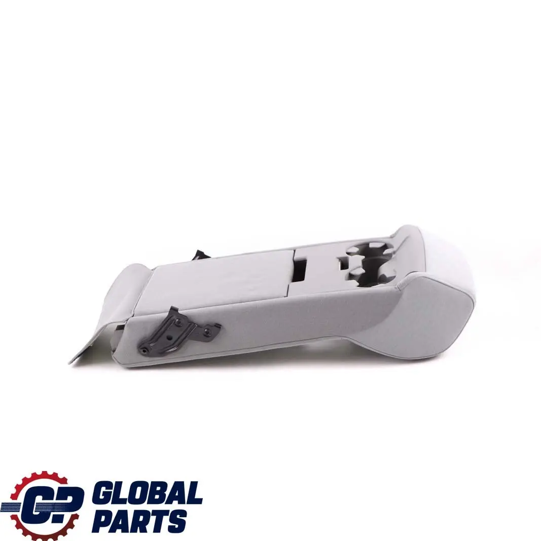 BMW E60 Rear Seat Backrest Centre Armrest Shelf Cup Holder Cloth Grey