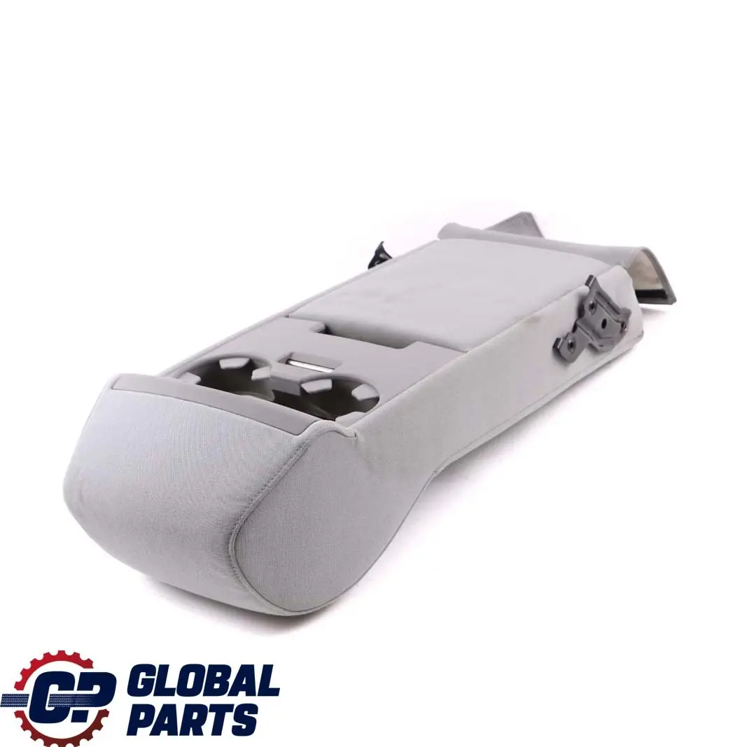 BMW E60 Rear Seat Backrest Centre Armrest Shelf Cup Holder Cloth Grey