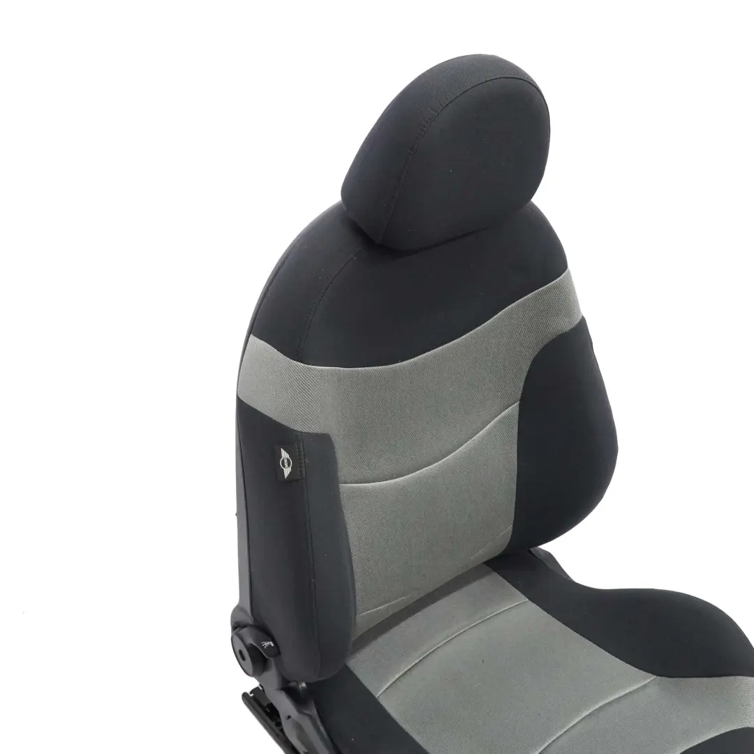 Mini Cooper R50 R53 Front Left N/S Sport Seat Fabric Cloth Space Panther Black