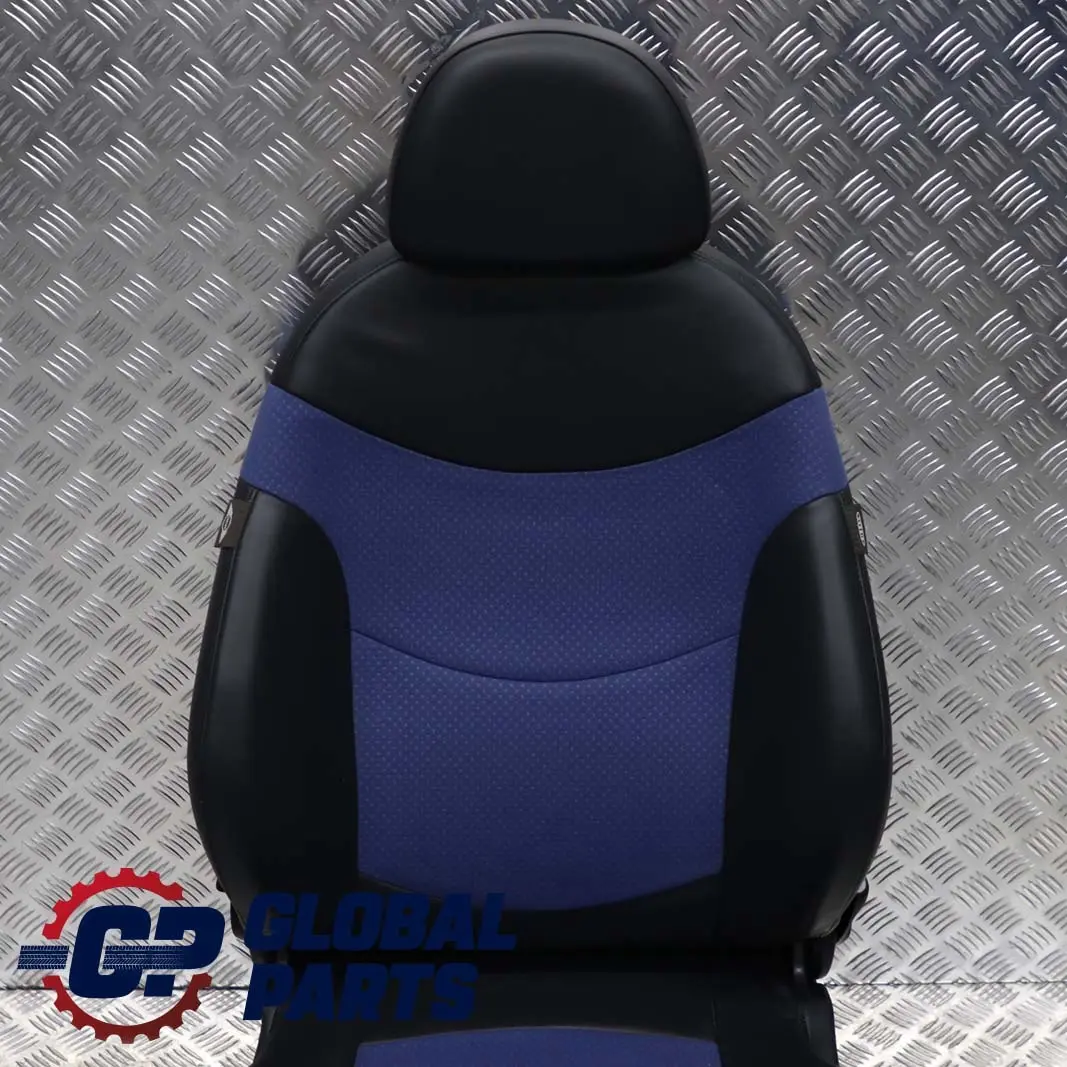Mini Cooper S R50 R53 Front Left N/S Sport Cloth / Leather Satellite Blue Seat